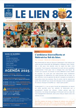 JANVIER 2025: Bulletin d'information aux bénévoles de l' Aisne et de la Somme JANVIER 2025: Bulletin d'information aux bénévoles de l' Aisne et de la Somme
